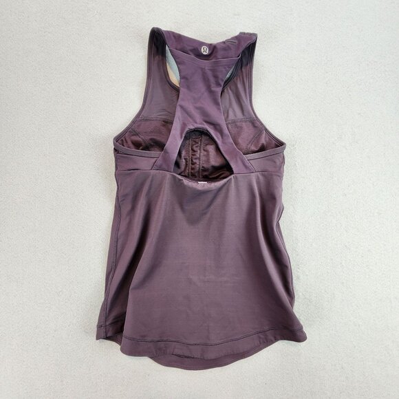 Lululemon Final Lap Tank Top Running Workout Tank Top Media Pocket Racerback 4 - Picture 4 of 8